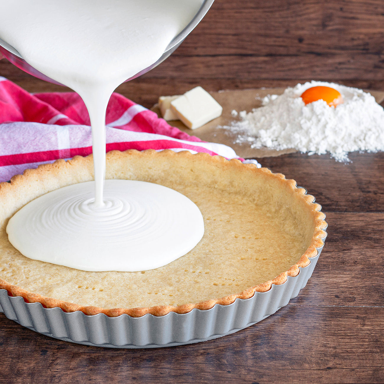 STADTER We love baking - TART TIN WITH REMOVABLE BOTTOM - round