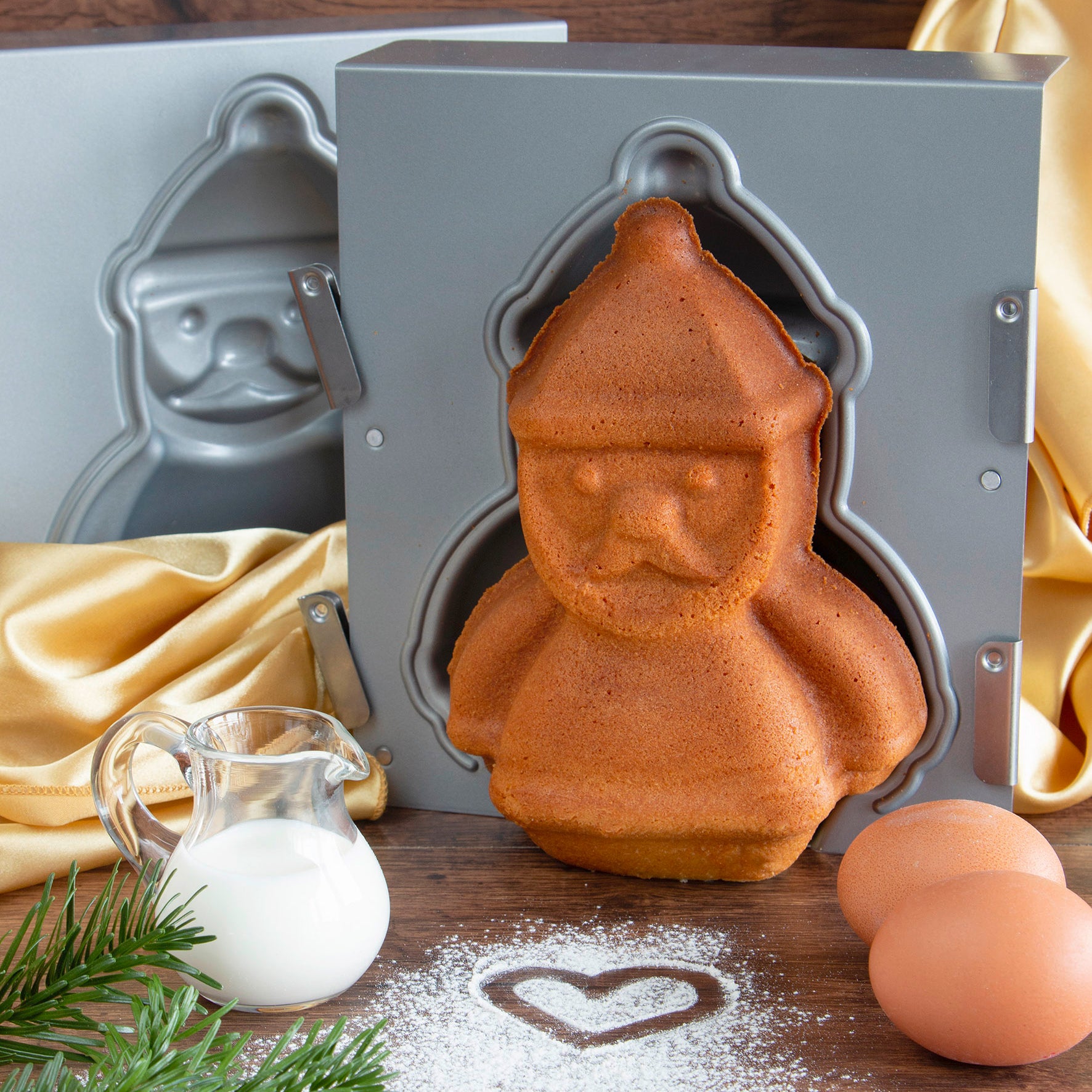 STÄDTER We love baking Santa Claus – 3D Cake pan