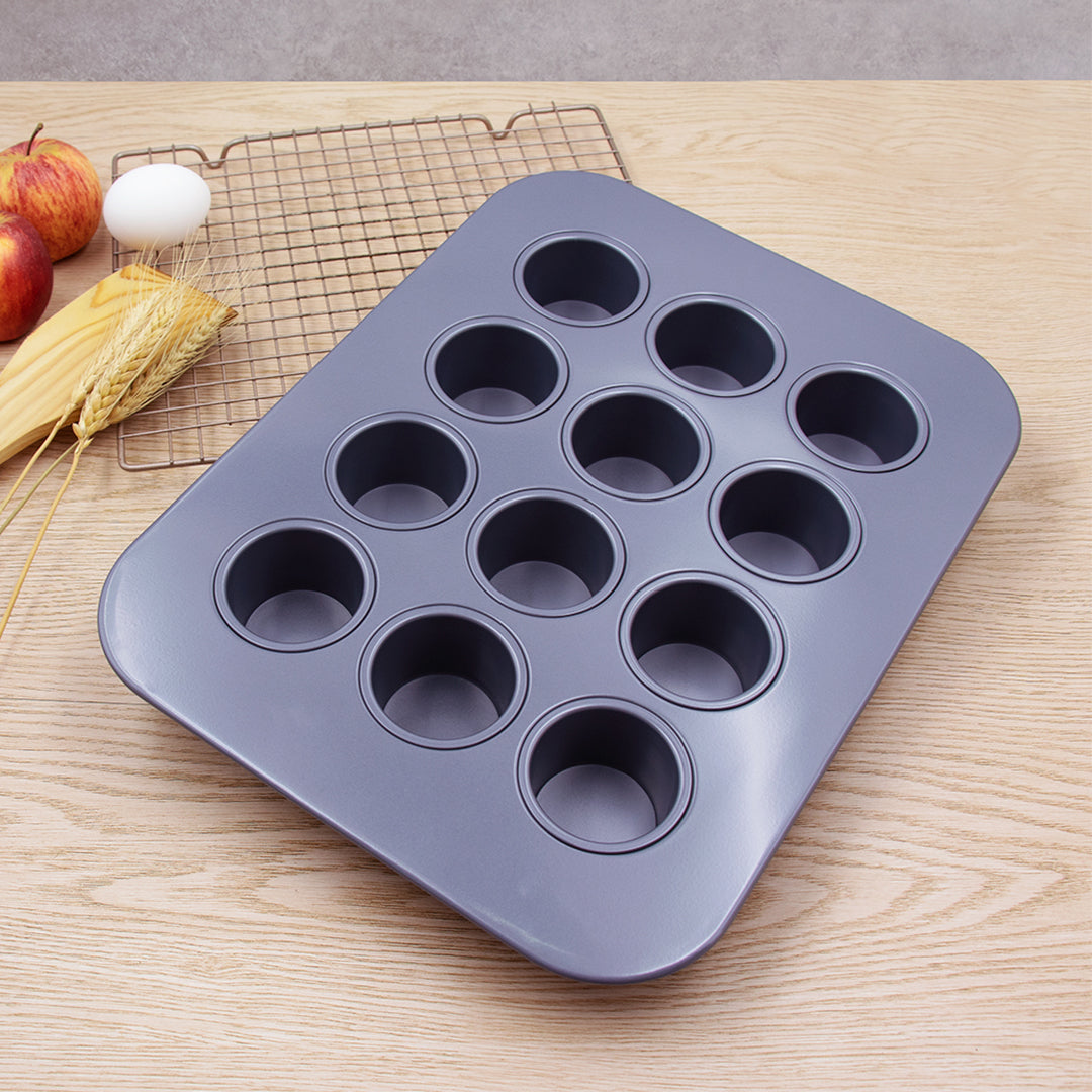 ALKO 12-cup non-stick Loose Bottom Mini Cheesecake pan